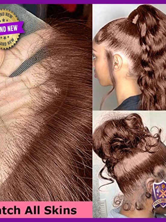 Human Hair Lace Front Wig 24 Inch Body Wave 13x4 HD Glueless main image 4